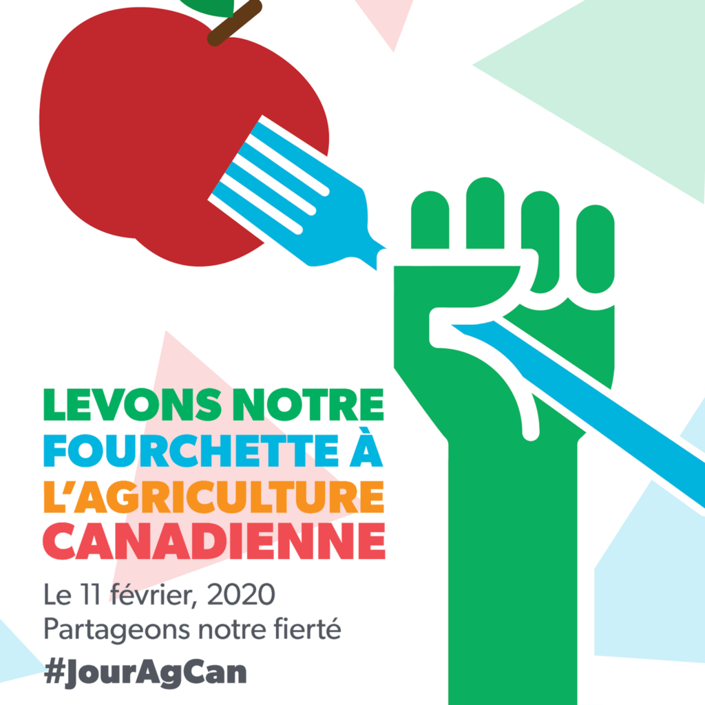 Le 11 février 2020, levons notre fourchette à l'agriculture canadienne.
